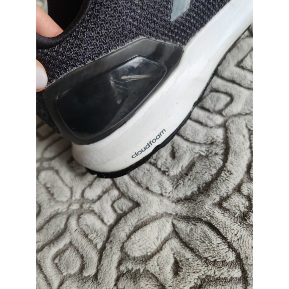 Adidas cloud foam dark gray black sneakers 8,5 - Picture 5 of 5